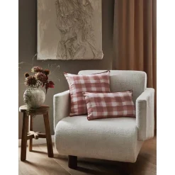 Copricuscino Reversibile Di Candice Gray Check