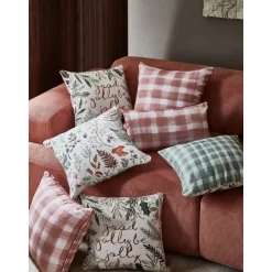 Copricuscino Reversibile Di Candice Gray Check