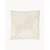 Copricuscino Ricamata Color Beige Snowflake