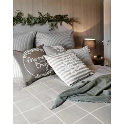 Copricuscino Ricamata Merry And Bright