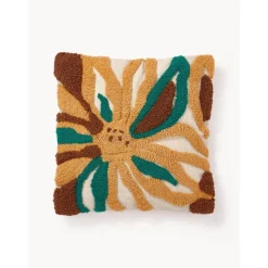 Copricuscino Ricamato Con Motivo Floreale Poppy