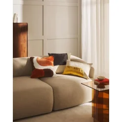 Copricuscino Ricamato Con Decoro In Velluto Farah