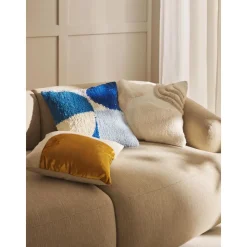 Copricuscino Ricamato Con Decoro In Velluto Farah