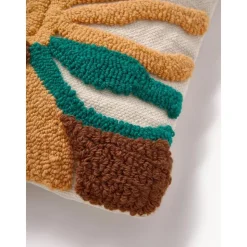 Copricuscino Ricamato Con Motivo Floreale Poppy