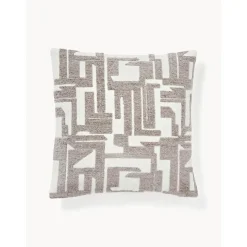 Copricuscino Ricamato In Ciniglia Fran