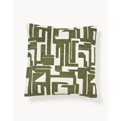 Copricuscino Ricamato In Ciniglia Fran