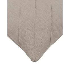Copricuscino Strutturato In Lino Beige Malia