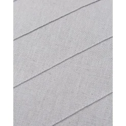Copricuscino Strutturato In Lino Grigio Malia