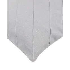 Copricuscino Strutturato In Lino Grigio Malia