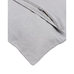 Copricuscino Strutturato In Lino Grigio Malia