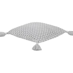 Copricuscino Tessuto A Maglia Con Nappine Astrid