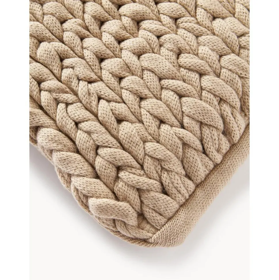 Copricuscino Tessuto A Maglia Grossa Fatto A Mano Adyna