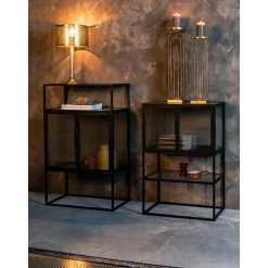 Credenza Alta Con Vetrate Scanalate Boli