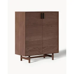 Credenza Alta In Legno Di Quercia Con Ante Diana