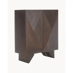 Credenza Alta In Legno Di Mango Massiccio Con Ante Louis