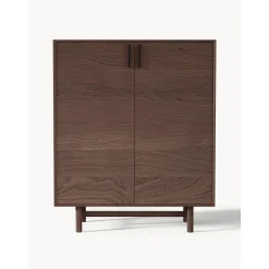 Credenza Alta In Legno Di Quercia Con Ante Diana