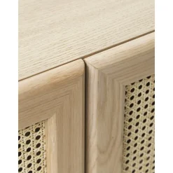 Credenza Alta In Legno Di Quercia Con Intreccio Viennese Jolie