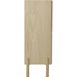 Credenza Alta In Legno Di Quercia Con Intreccio Viennese Jolie