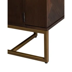 Credenza Bar A Spina Di Pesce Con Finitura In Legno Di Acacia Class