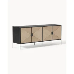 Credenza Bassa Con Ante In Legno Di Mango Massiccio June