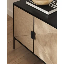 Credenza Bassa Con Ante In Legno Di Mango Massiccio June