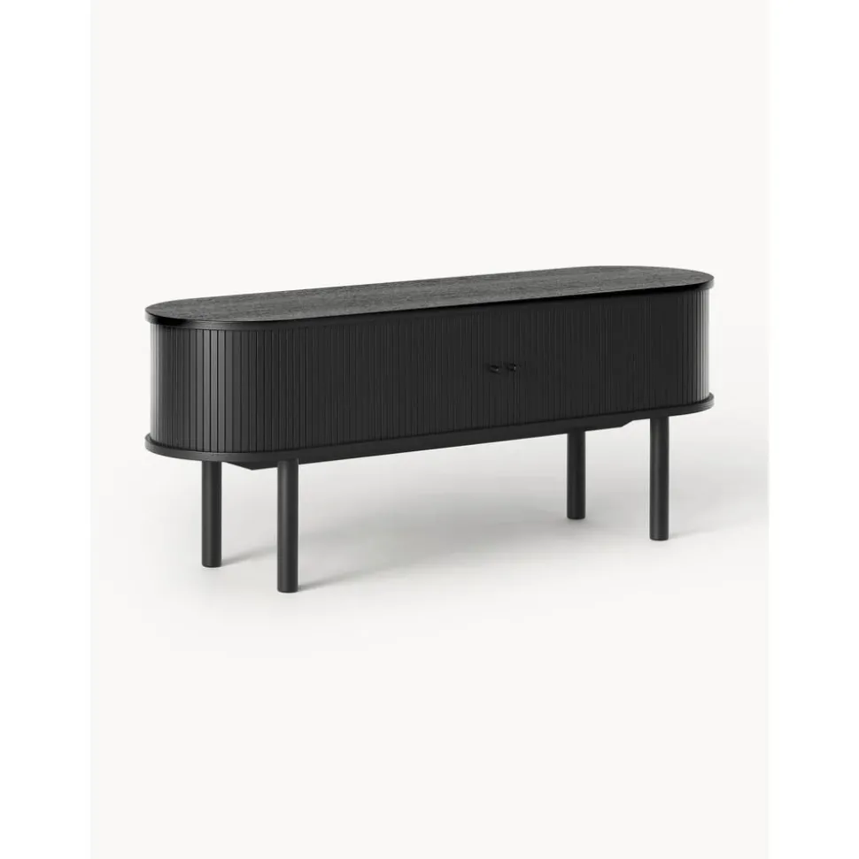 Credenza Bassa Con Fronte Scanalato Calary