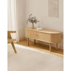 Credenza Bassa Con Fronte Scanalato Calary
