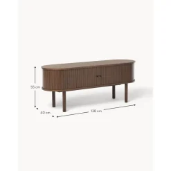 Credenza Bassa Con Fronte Scanalato Calary