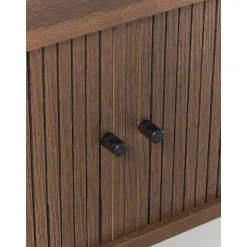 Credenza Bassa Con Fronte Scanalato Calary