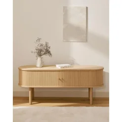 Credenza Bassa Con Fronte Scanalato Calary