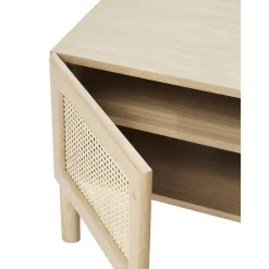 Credenza Bassa In Legno Di Quercia Con Intreccio Viennese Jolie