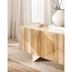 Credenza Bassa In Legno Di Frassino Massiccio Con Ante Louis