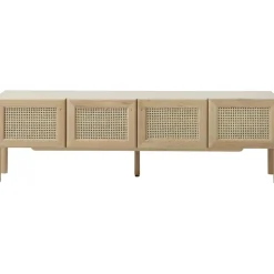 Credenza Bassa In Legno Di Quercia Con Intreccio Viennese Jolie