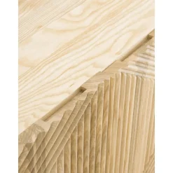 Credenza Bassa In Legno Di Frassino Massiccio Con Ante Louis