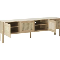 Credenza Bassa In Legno Di Quercia Con Intreccio Viennese Jolie