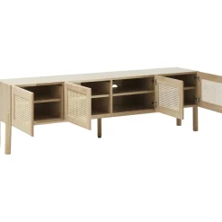 Credenza Bassa In Legno Di Quercia Con Intreccio Viennese Jolie