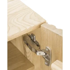 Credenza Bassa In Legno Di Frassino Massiccio Con Ante Louis