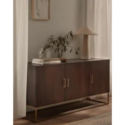 Credenza Con Ante In Legno Di Mango Massiccio Lyle