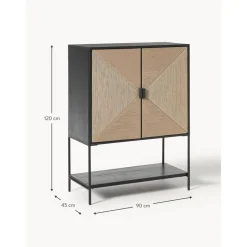 Credenza Con Ante In Legno Di Mango Massiccio June