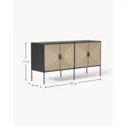 Credenza Con Ante In Legno Di Mango Massiccio June