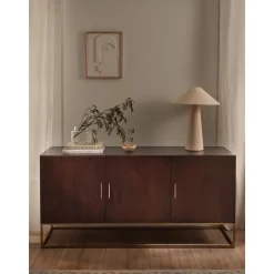 Credenza Con Ante In Legno Di Mango Massiccio Lyle