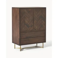 Credenza In Legno Di Mango Massiccio Con Ante E Cassetti Luca
