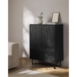 Credenza In Legno Di Mango Massiccio Con Ante E Cassetti Luca
