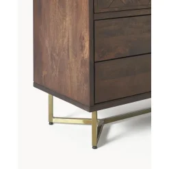 Credenza In Legno Di Mango Massiccio Con Ante E Cassetti Luca
