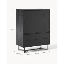Credenza In Legno Di Mango Massiccio Con Ante E Cassetti Luca