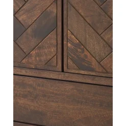 Credenza In Legno Di Mango Massiccio Con Ante E Cassetti Luca