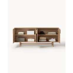 Credenza In Legno Di Quercia Con Ante Diana