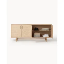 Credenza In Legno Di Quercia Con Ante Diana