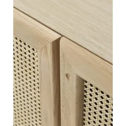 Credenza In Legno Di Quercia Con Intreccio Viennese Jolie