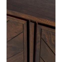 Credenza In Legno Massiccio Con Motivo Spina Di Pesce Luca